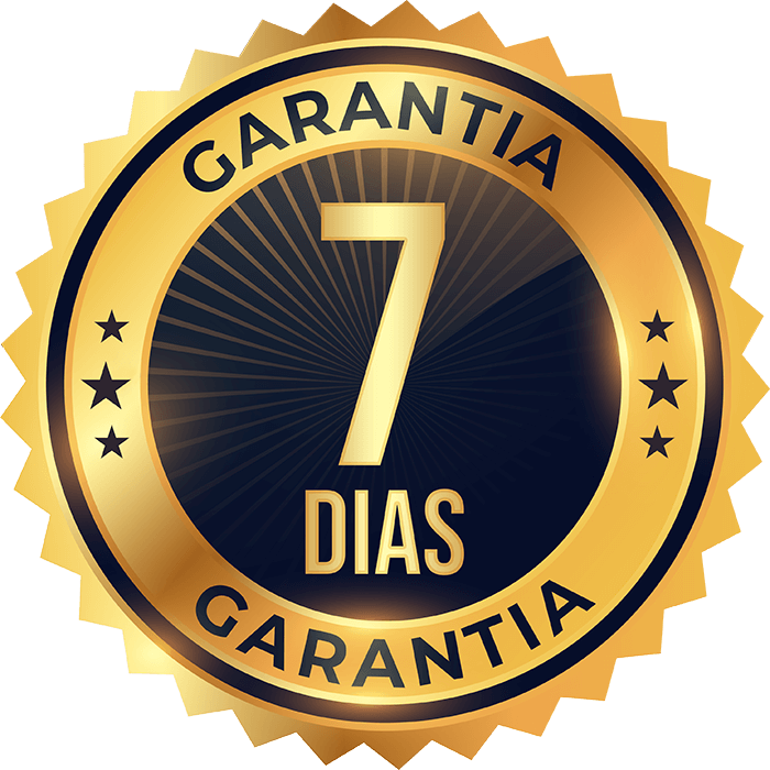 Sello dorado de garantía de 7 días