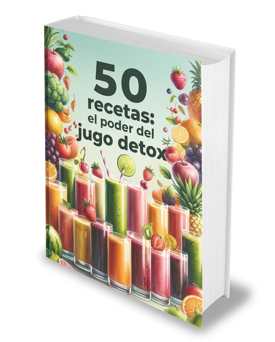 Portada en español: 50 recetas: el poder del jugo detox